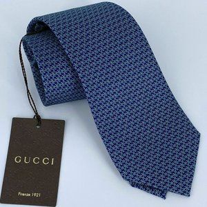 🚫SOLD🚫Brand New Authentic Men’s Gucci Interlocking GG Print Silk Tie